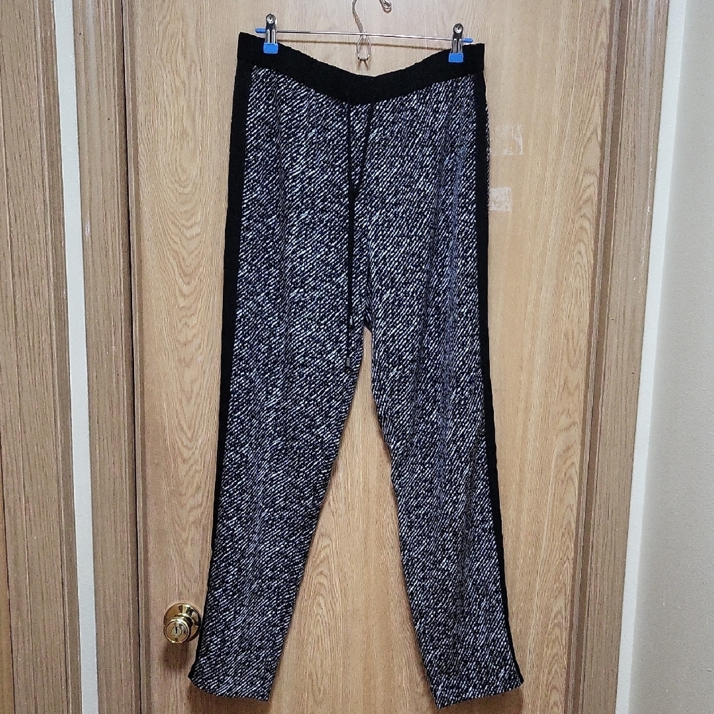 Black and White Patterned Pants, Vince Camuto, Size L